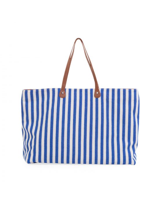  ChildhomeFamily Bag Stripes Electric Blue-Light Blue