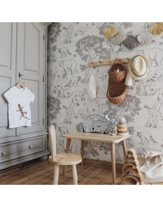 Ταπετσαρία Τοίχου Animals White 100x280cm Dekornik