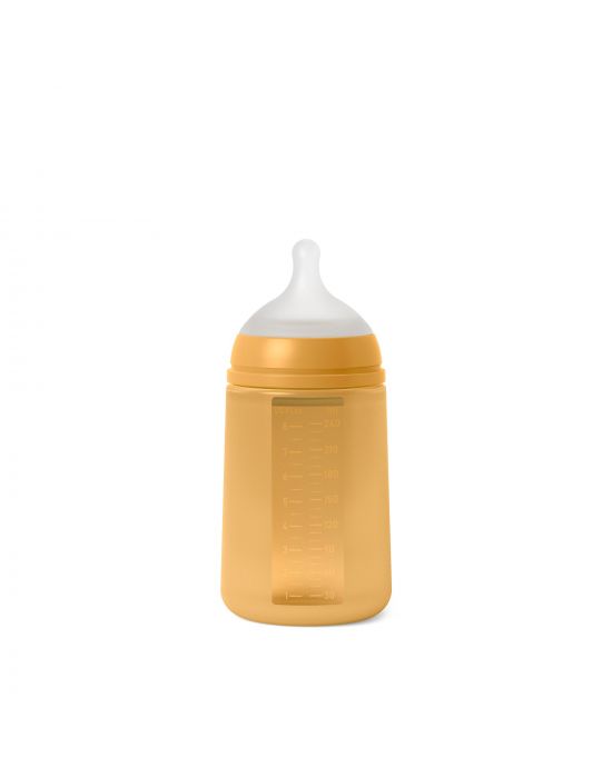 Μπιμπερό Όλο Σιλικόνη Φυσιολογική θηλή SX PRO 240ml +3μ Must Suavinex