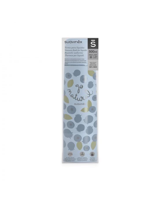 Θερμός Υγρών 500ml Go Natural Blueberry Suavinex