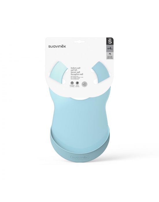 Σαλιάρα Σιλικόνης Blue 1τεμ Suavinex