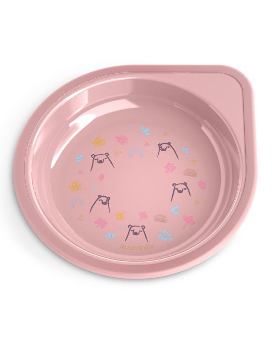 Σετ Φαγητού πλαστικό 4τεμ +6μ Pink Suavinex