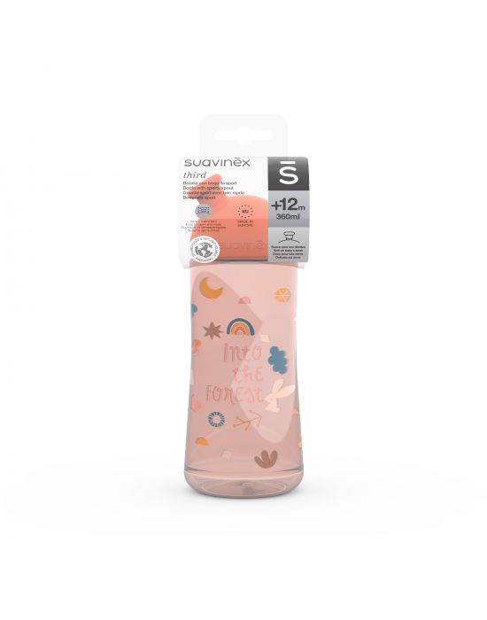 Παγούρι Εκπαιδευτικό Sporty Spout 270ml Forest Pink Suavinex