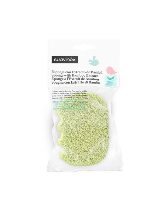 Σφουγγάρι Μπάνιο βρεφικό Bamboo S +0μ Suavinex