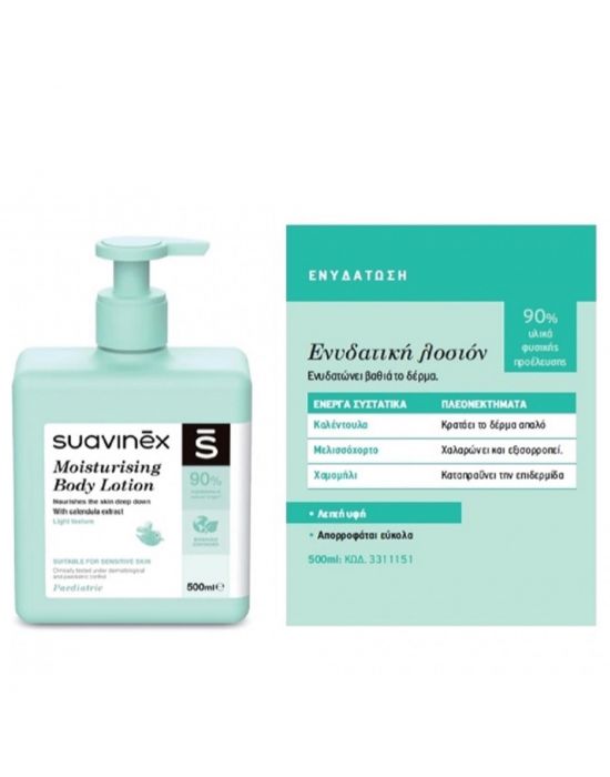 Ενυδατική Κρέμα σώματος βρεφική 500ml Suavinex