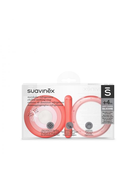 Μασητικό Σιλικόνης +4m Pink Suavinex