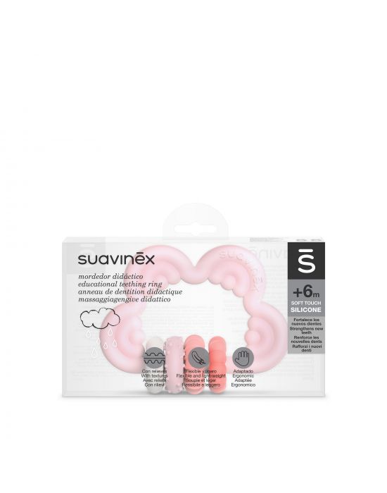 Μασητικό Σιλικόνης +6m Pink Suavinex