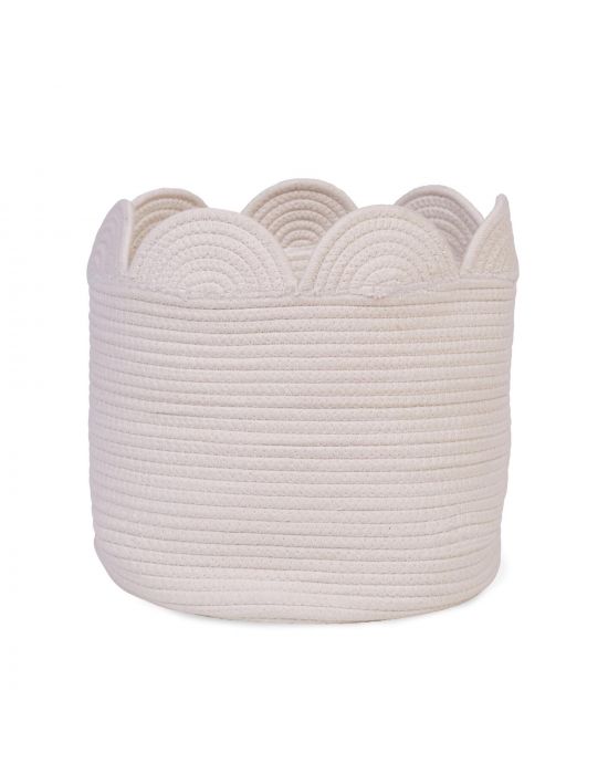 Καλάθι Αποθήκευσης Flower Off White 30x30x15cm Childhome