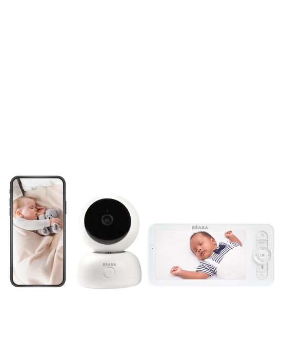 Ενδοεπικοινωνία Μωρού ZEN Premium με Κάμερα 360° & Οθόνη White Béaba