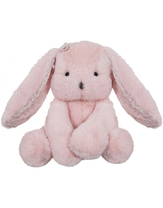 Μαλακό Παιχνίδι Λούτρινο pink sitting bunny 21cm Manon Des Pres