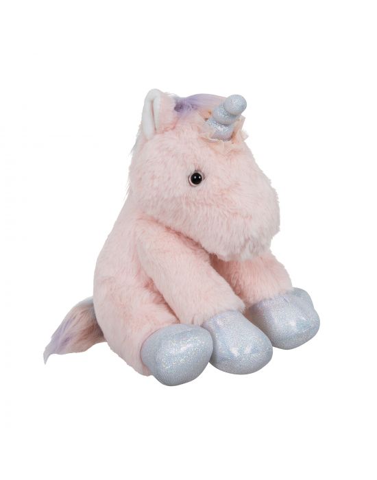Μαλακό Παιχνίδι Λούτρινο pink sitting unicorn 25cm Manon Des Pres