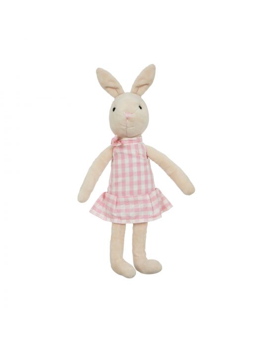 Μαλακό Παιχνίδι Λούτρινο pink dress bunny 30cm  Manon Des Pres