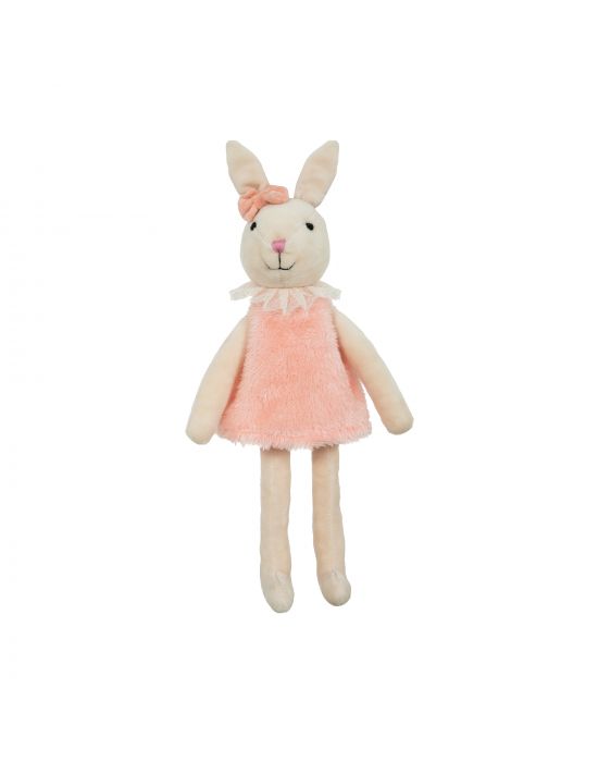 Μαλακό Παιχνίδι Λούτρινο pink dress bunny 30cm Manon Des Pres
