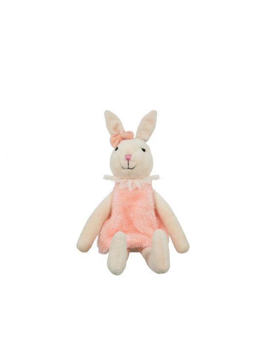 Μαλακό Παιχνίδι Λούτρινο pink dress bunny 30cm Manon Des Pres