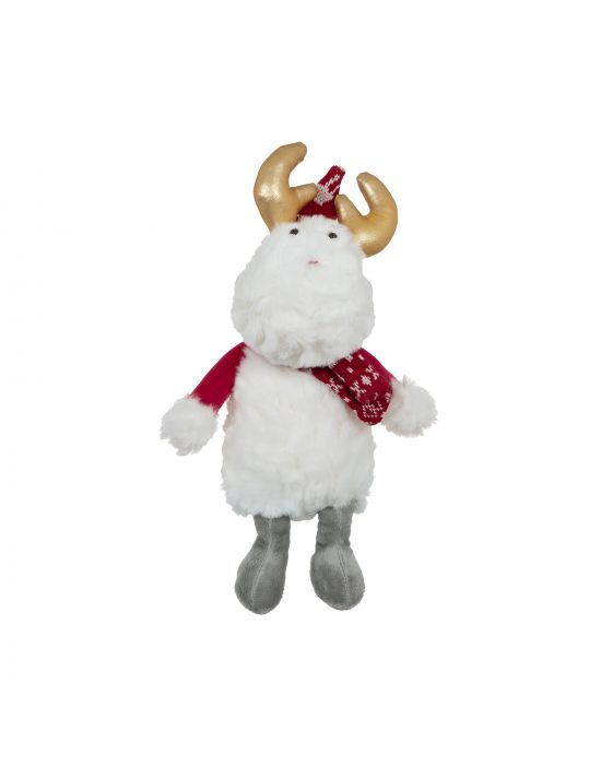 Μαλακό Παιχνίδι Λούτρινο  white santa deer 30cm Manon Des Pres
