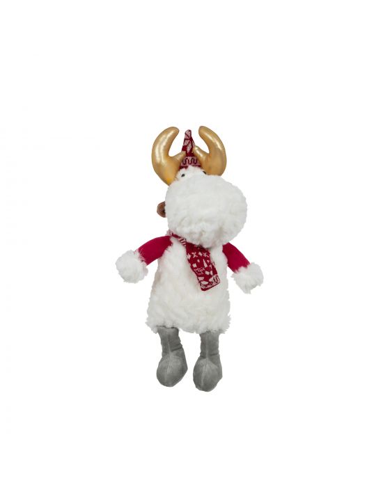 Μαλακό Παιχνίδι Λούτρινο white santa deer 25cm Manon Des Pres