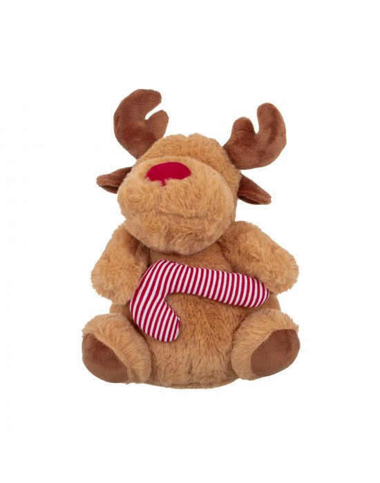 Μαλακό Παιχνίδι Λούτρινο beige santa deer 20cm Manon Des Pres