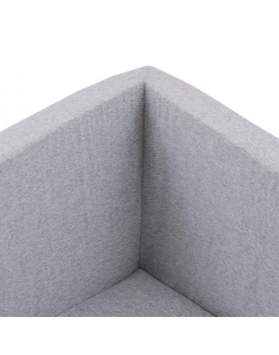 Μπαλοπισίνα τετράγωνη γκρί 90x90x40cm Plush Nest