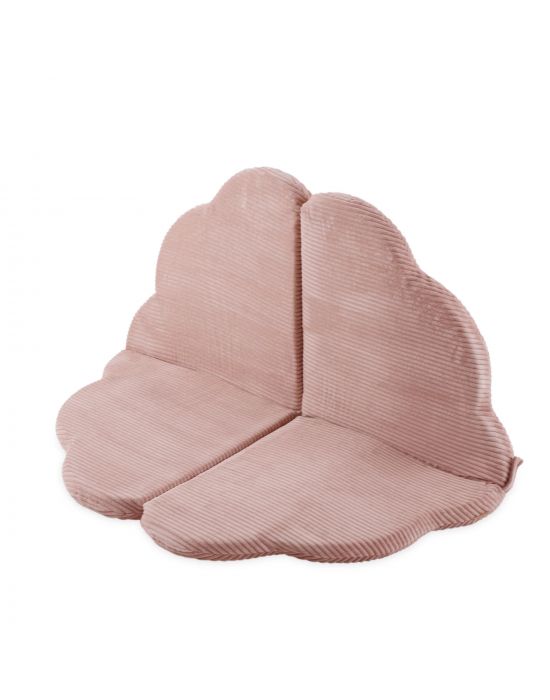 Χαλάκι δραστηριοτήτων 2 σε 1  115x115x5cm κοτλέ ροζ Plush Nest