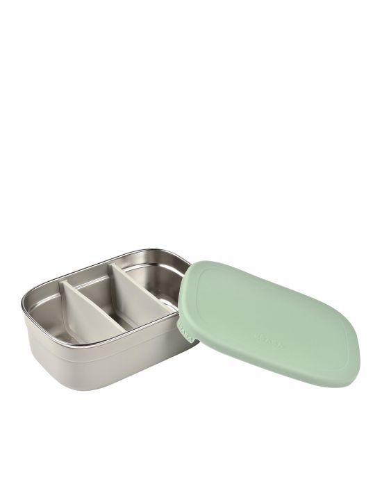Δοχείο Φαγητού Ανοξείδωτο Velvet grey/Sage green Béaba