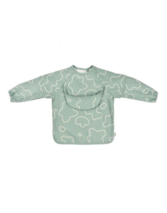 Σαλιάρα 2 σε 1 με αφαιρούμενα μανίκια Sage green Béaba