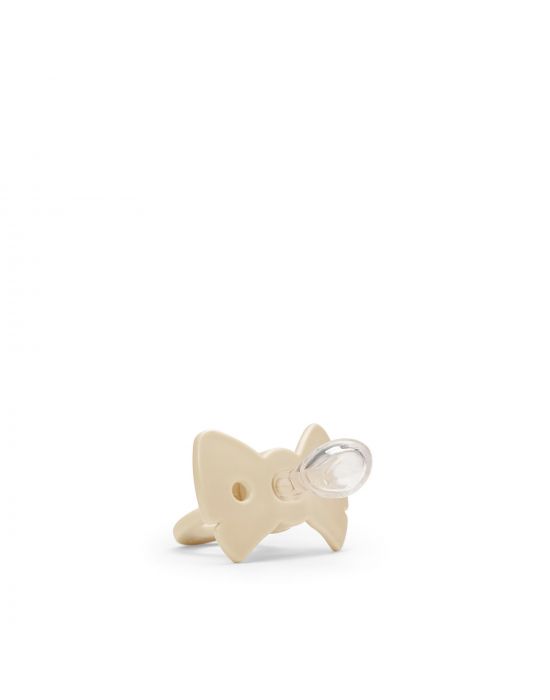 Βρεφική Πιπίλα Σιλικόνης Binky Bow Oat White +3M Elodie
