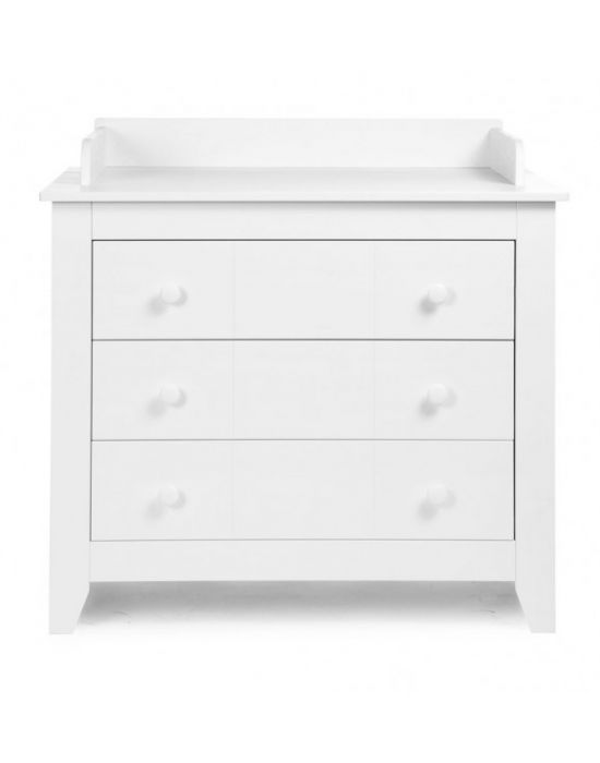 Childhome Flemish White Chest 3 Drawers + Extension