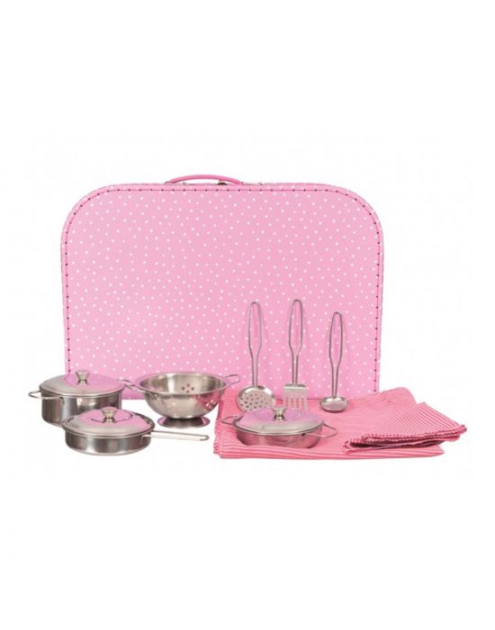 Παιχνίδι Cooker set pink case Γαϊτανάκι