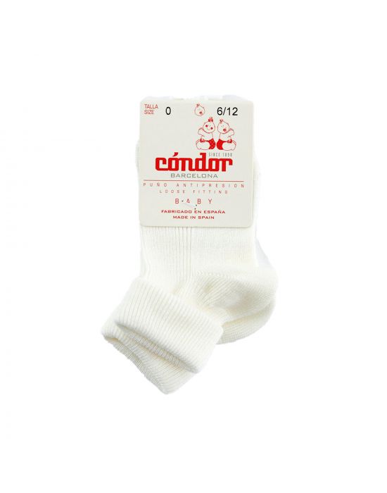 Condor baby terry booties with folded cuff