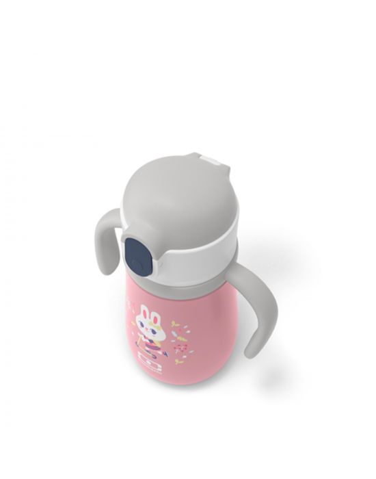 Παιδκό Ισοθερμικό Μπουκάλι 360ml Pink Bunny Monbento