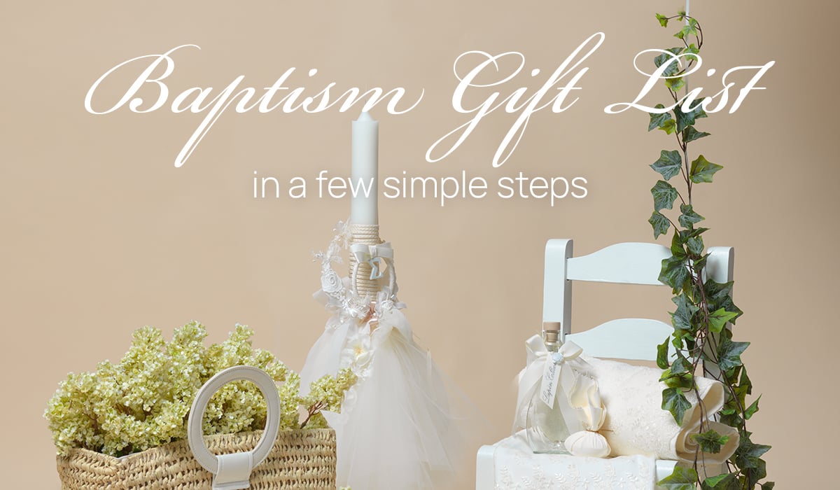 Gift list for the Baptism of our little friends!